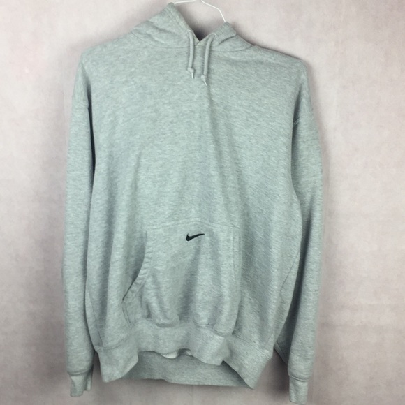 Nike Other - Vintage Nike Swoosh Hoodie Sweater Silver Size M